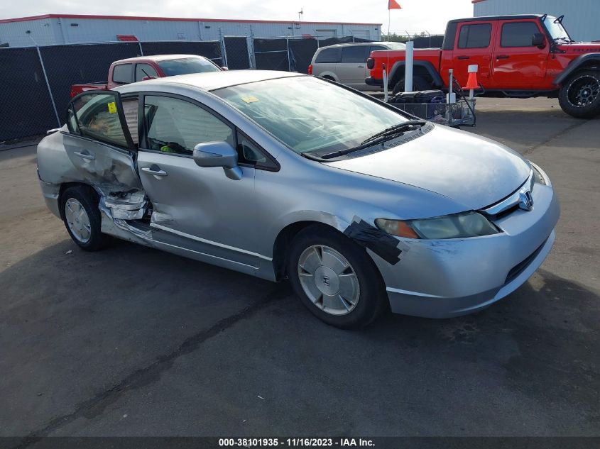 2007 Honda Civic Hybrid VIN: JHMFA36257S021716 Lot: 38101935