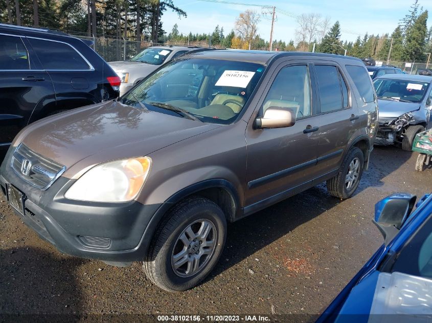 2002 Honda Cr-V Ex VIN: JHLRD78842C077909 Lot: 38102156