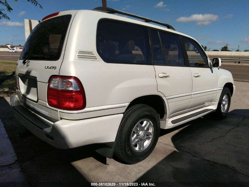 2000 Lexus Lx 470 VIN: JT6HT00W8Y0086711 Lot: 38102620