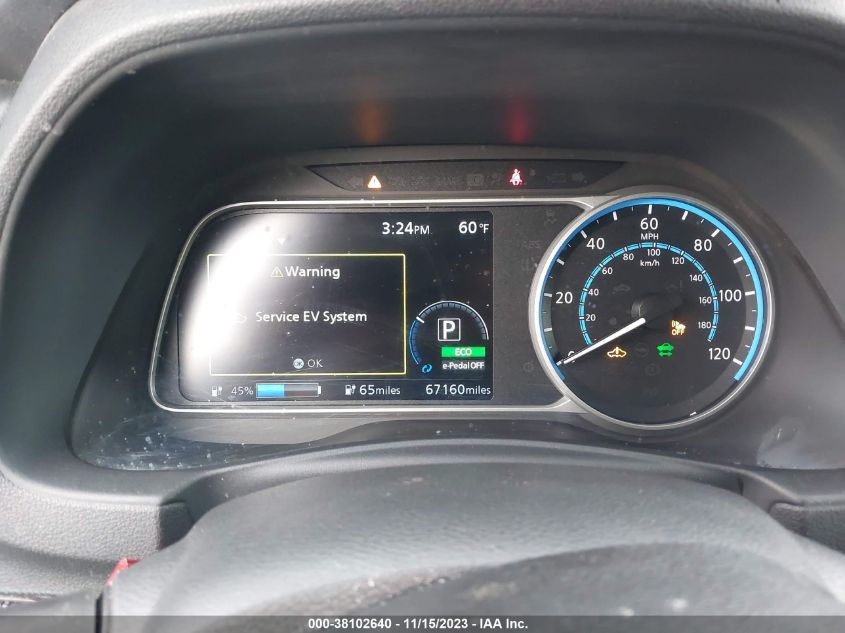 2020 Nissan Leaf Sv 40 Kwh VIN: 1N4AZ1CP8LC301052 Lot: 38102640