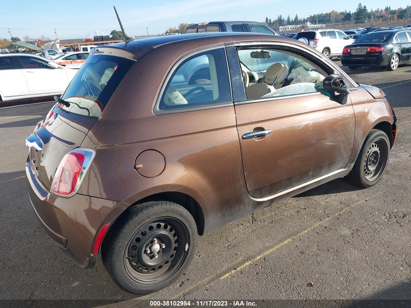 2015 Fiat 500 Pop VIN: 3C3CFFAR4FT500321 Lot: 38102984