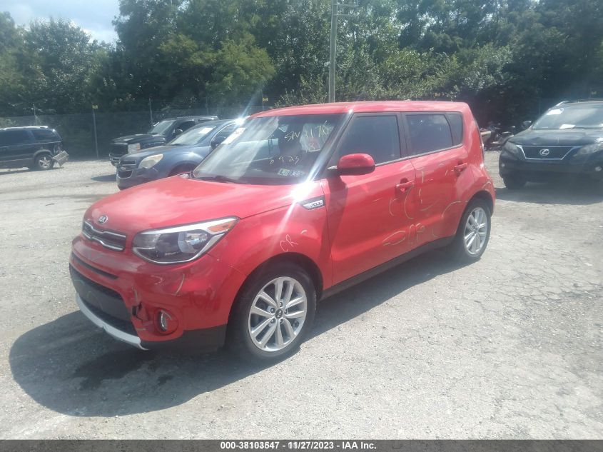 2018 Kia Soul + VIN: KNDJP3A58J7509810 Lot: 38103547