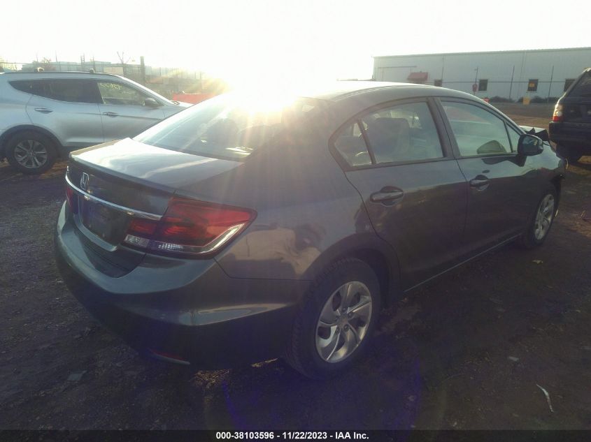 2013 Honda Civic Lx VIN: 19XFB2F59DE070936 Lot: 38103596