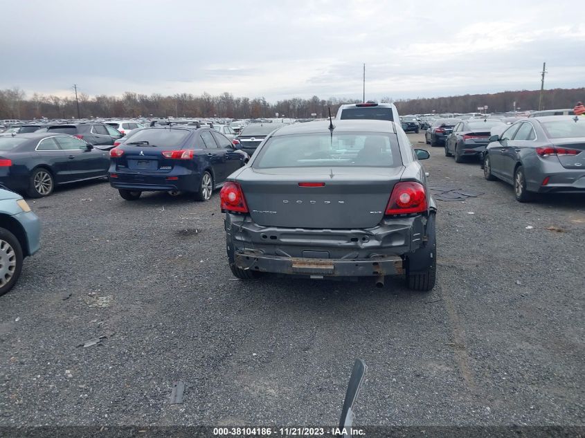 2013 Dodge Avenger Sxt VIN: 1C3CDZCB6DN568480 Lot: 38104186