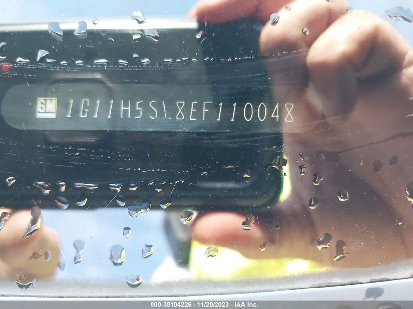 2014 Chevrolet Malibu 1Lz VIN: 1G11H5SL8EF110048 Lot: 38104226