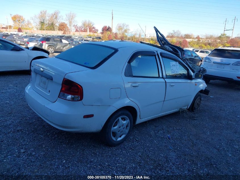 2004 Chevrolet Aveo VIN: KL1TD526X4B269186 Lot: 38105370