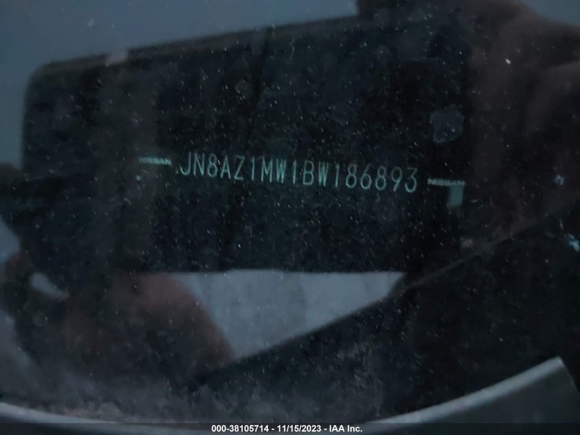 2011 Nissan Murano Le VIN: JN8AZ1MW1BW186893 Lot: 38105714