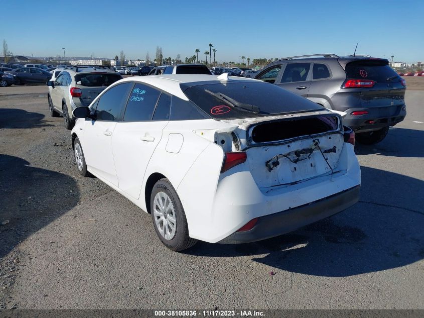 2019 Toyota Prius Le VIN: JTDKARFU7K3073680 Lot: 38105836