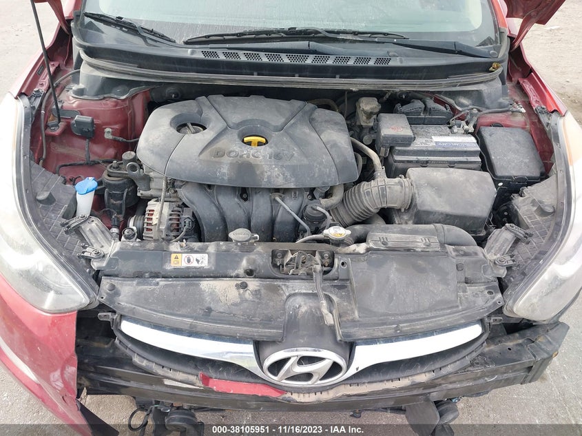 2013 Hyundai Elantra Gls VIN: 5NPDH4AEXDH244176 Lot: 38105951