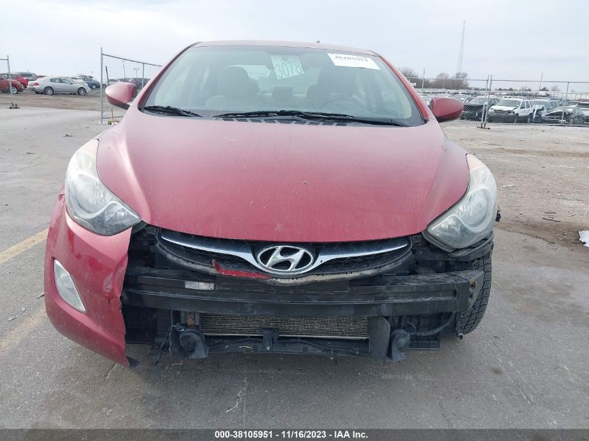 2013 Hyundai Elantra Gls VIN: 5NPDH4AEXDH244176 Lot: 38105951