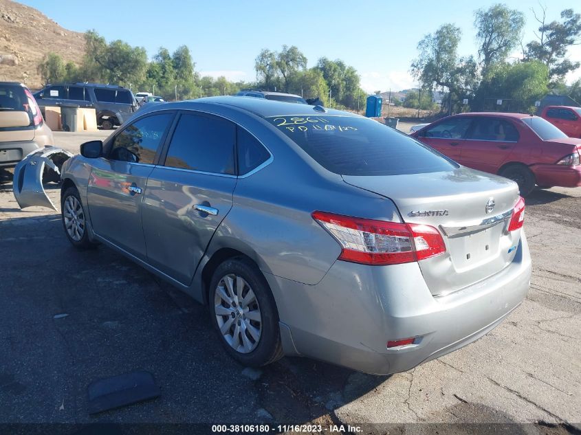 2013 Nissan Sentra Sv VIN: 3N1AB7AP0DL680982 Lot: 38106180