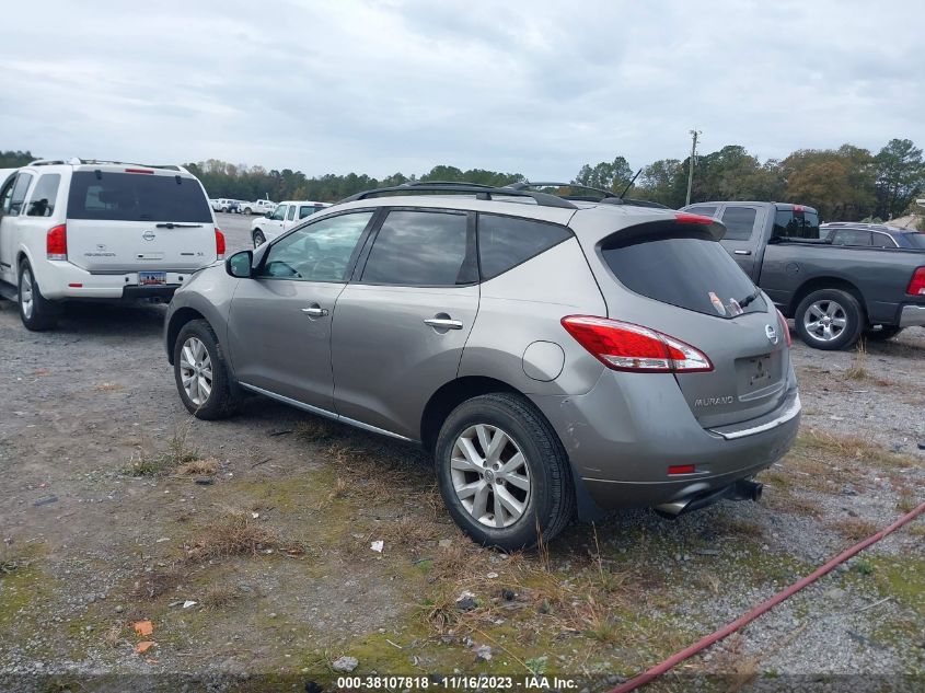 2011 Nissan Murano Sl VIN: JN8AZ1MW7BW182184 Lot: 38107818