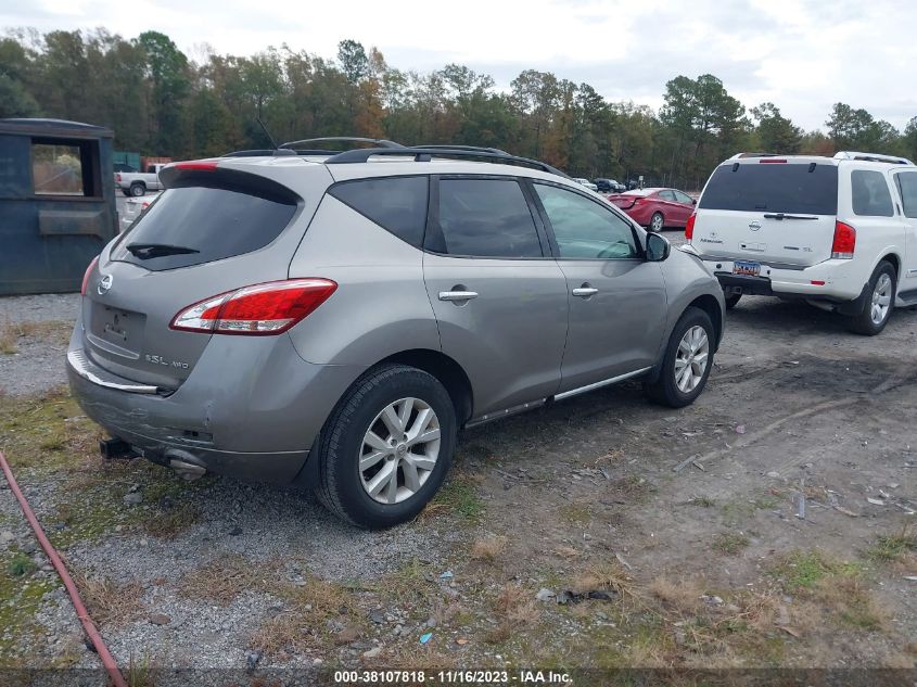 2011 Nissan Murano Sl VIN: JN8AZ1MW7BW182184 Lot: 38107818