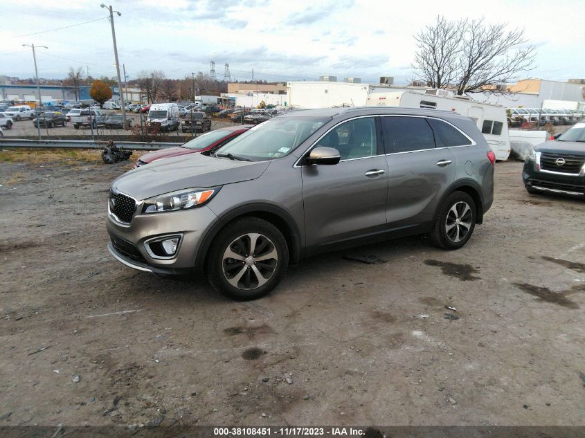 2016 Kia Sorento 2.0T Ex VIN: 5XYPH4A17GG001690 Lot: 38108451