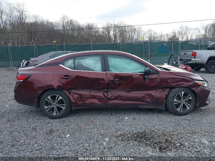 2021 Nissan Sentra Sv Xtronic Cvt VIN: 3N1AB8CV3MY329696 Lot: 38108576