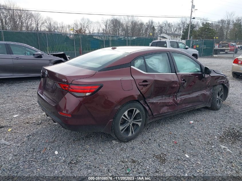 2021 Nissan Sentra Sv Xtronic Cvt VIN: 3N1AB8CV3MY329696 Lot: 38108576