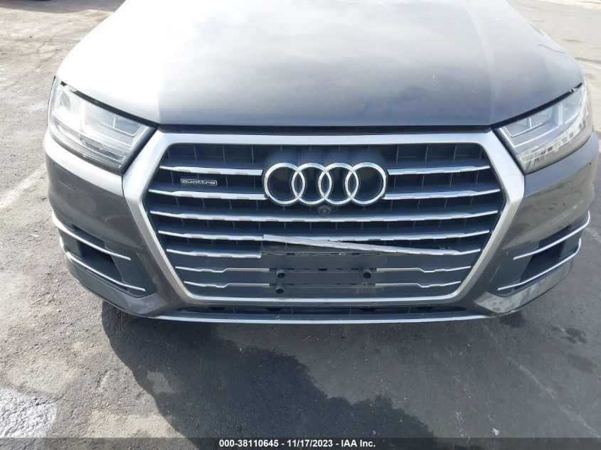 2019 Audi Q7 55 Premium/55 Se Premium VIN: WA1LAAF71KD001586 Lot: 38110645