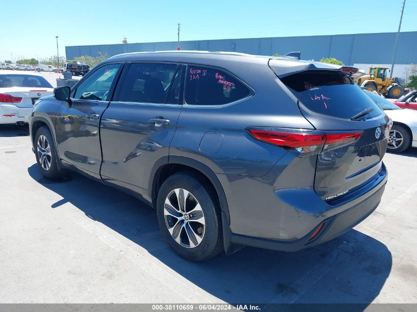 2022 TOYOTA HIGHLANDER XLE - 5TDHZRBH3NS203887