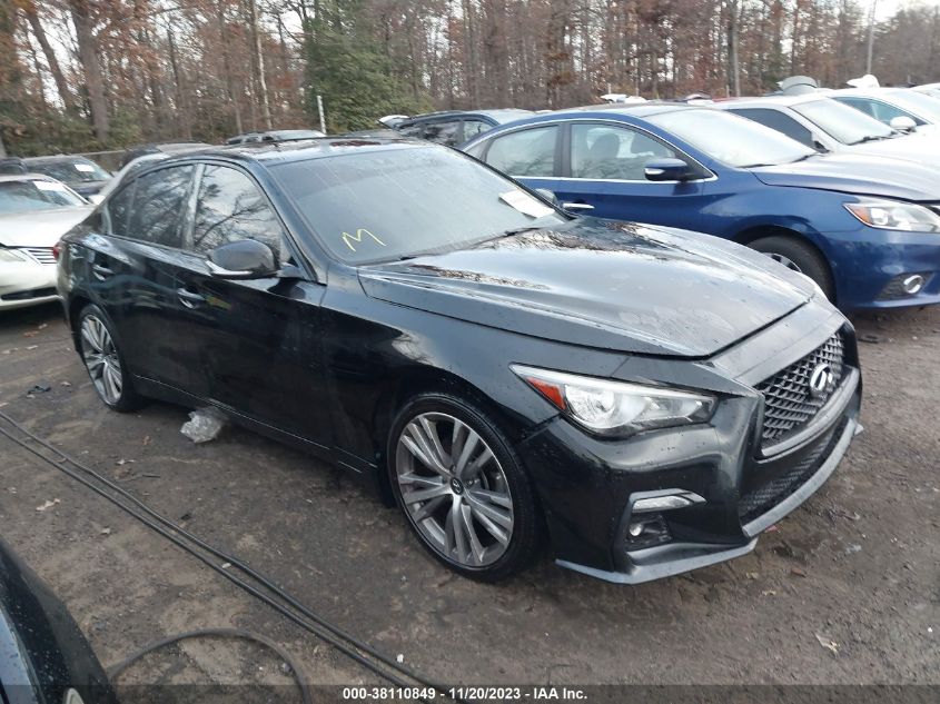 VIN JN1EV7ARXJM438311 2018 Infiniti Q50, 3.0T Sport no.1