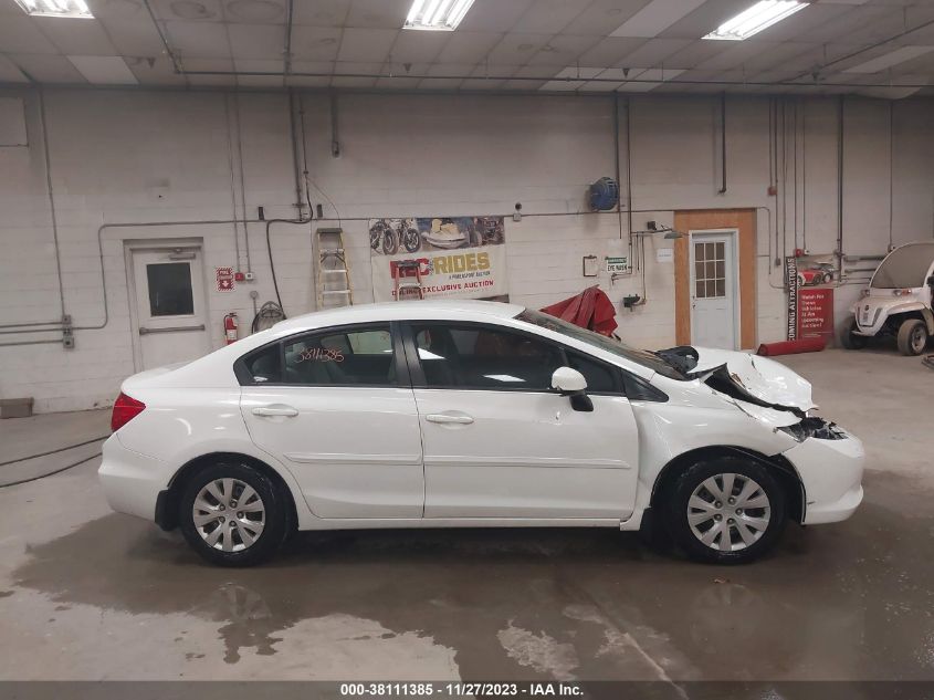 2012 Honda Civic Lx VIN: 2HGFB2F53CH558381 Lot: 38111385