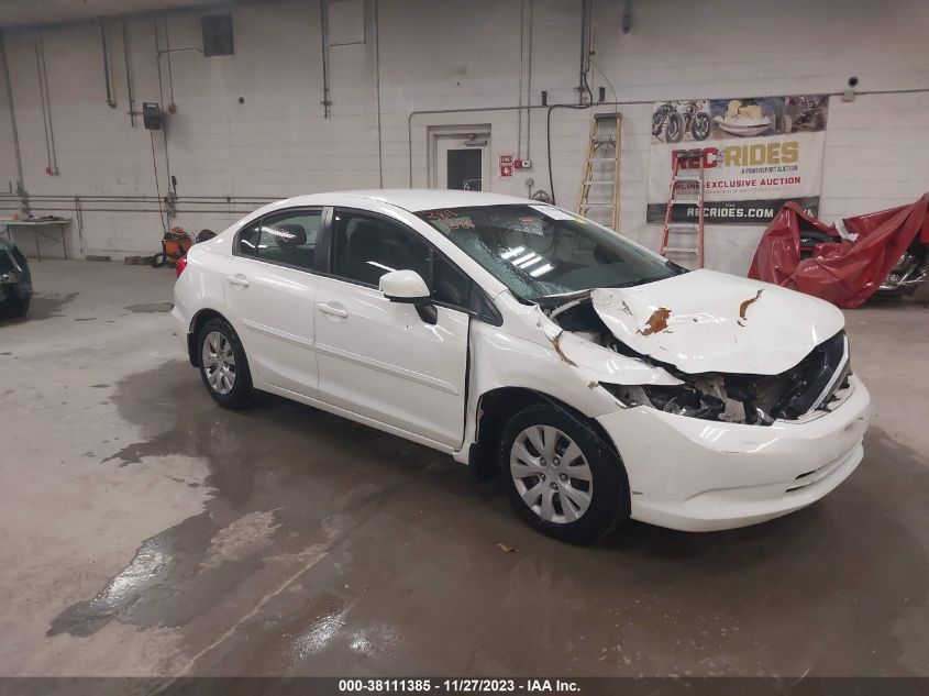 2012 Honda Civic Lx VIN: 2HGFB2F53CH558381 Lot: 38111385