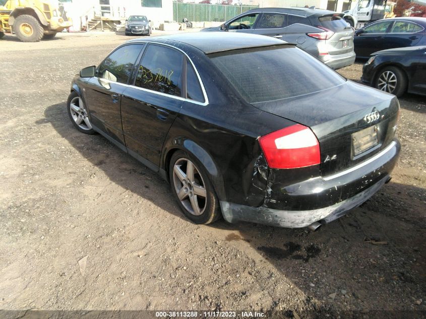 2003 Audi A4 3.0 VIN: WAULT68E23A333271 Lot: 38113288