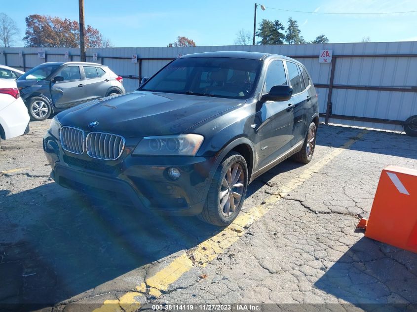 2013 BMW X3 xDrive28I VIN: 5UXWX9C5XD0A25545 Lot: 38114119