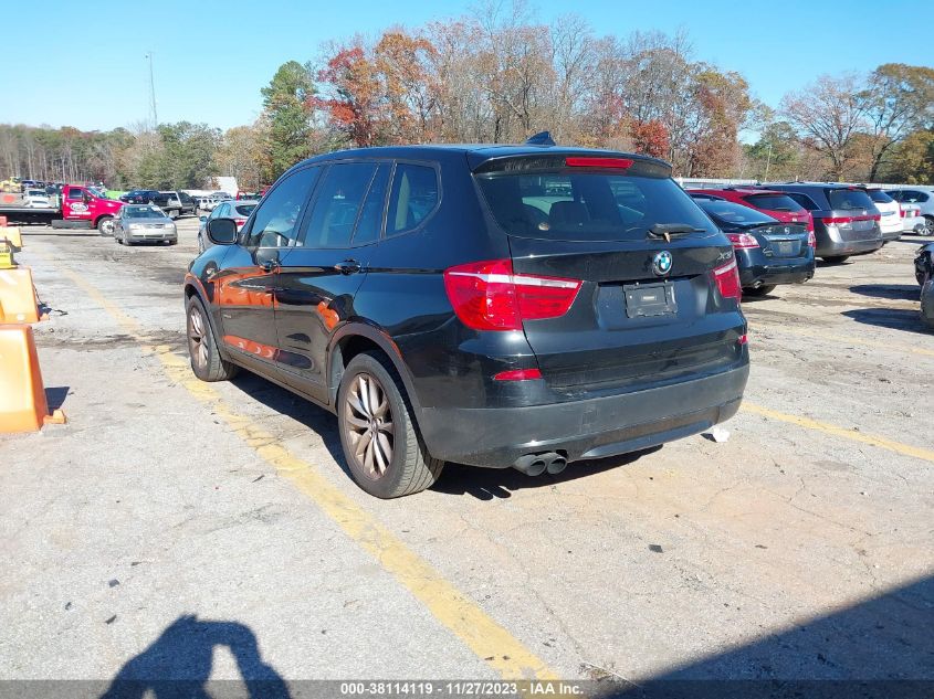 2013 BMW X3 xDrive28I VIN: 5UXWX9C5XD0A25545 Lot: 38114119