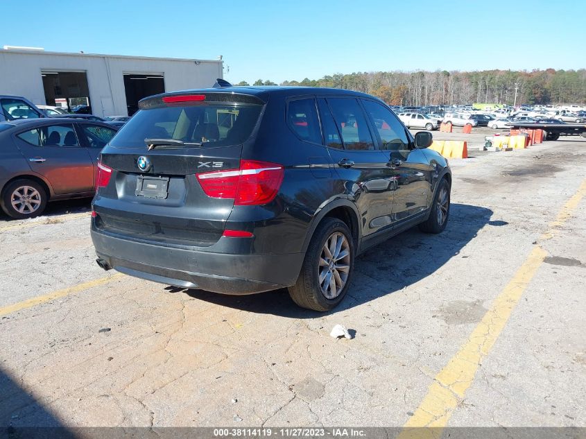 2013 BMW X3 xDrive28I VIN: 5UXWX9C5XD0A25545 Lot: 38114119