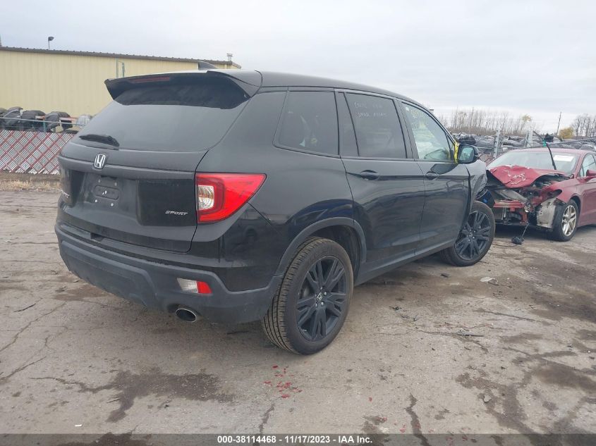 2019 Honda Passport Sport VIN: 5FNYF7H21KB005471 Lot: 38114468