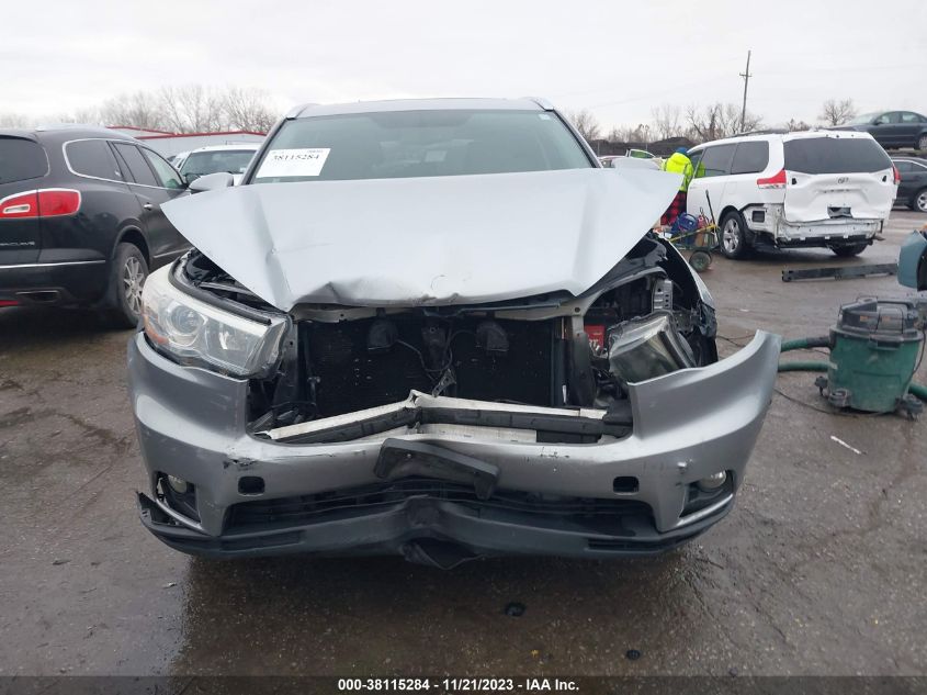 2015 Toyota Highlander Xle V6 VIN: 5TDJKRFH3FS076463 Lot: 38115284