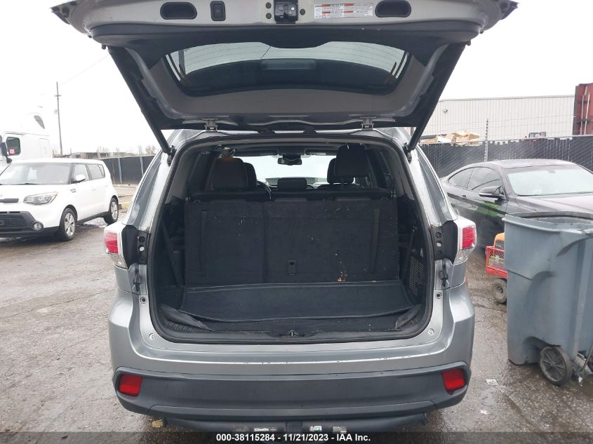 2015 Toyota Highlander Xle V6 VIN: 5TDJKRFH3FS076463 Lot: 38115284