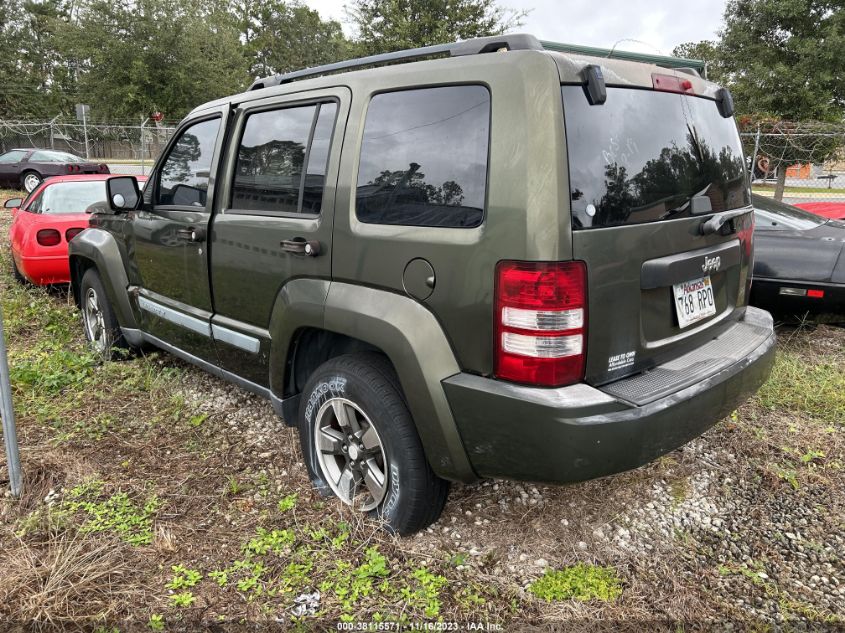 2008 Jeep Liberty Sport VIN: 1J8GP28K48W160914 Lot: 38115571