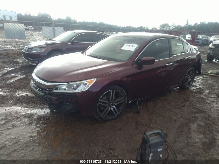 1HGCR2F51GA077399 2016 HONDA ACCORD - Image 2