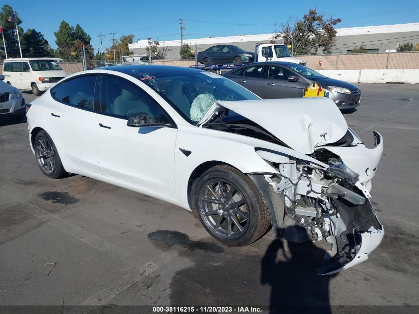 2021 Tesla Model 3 Long Range Dual Motor All-Wheel Drive VIN: 5YJ3E1EB8MF051073 Lot: 38116215