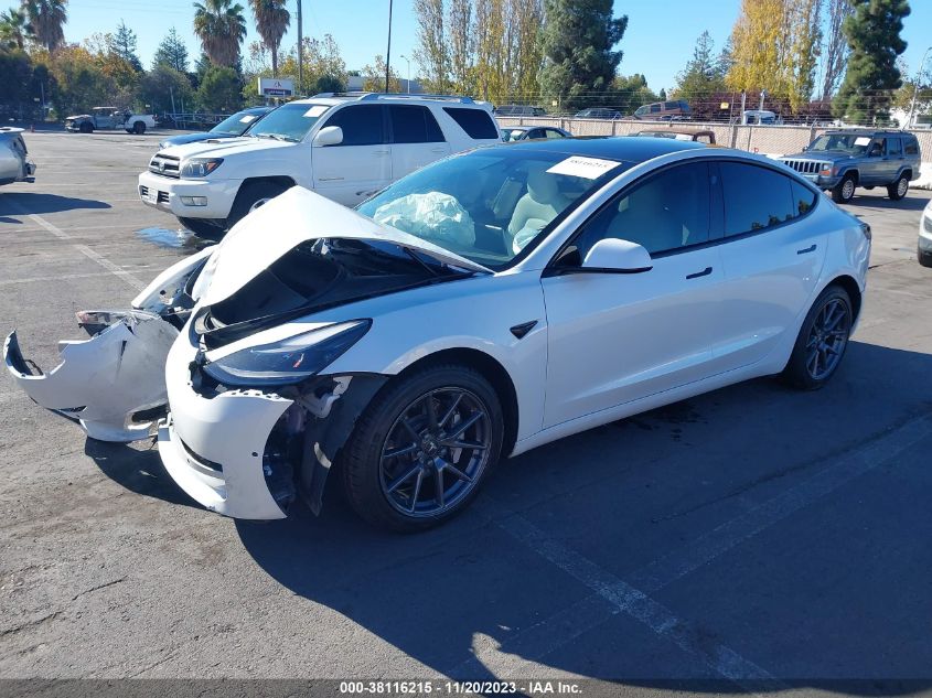 2021 Tesla Model 3 Long Range Dual Motor All-Wheel Drive VIN: 5YJ3E1EB8MF051073 Lot: 38116215