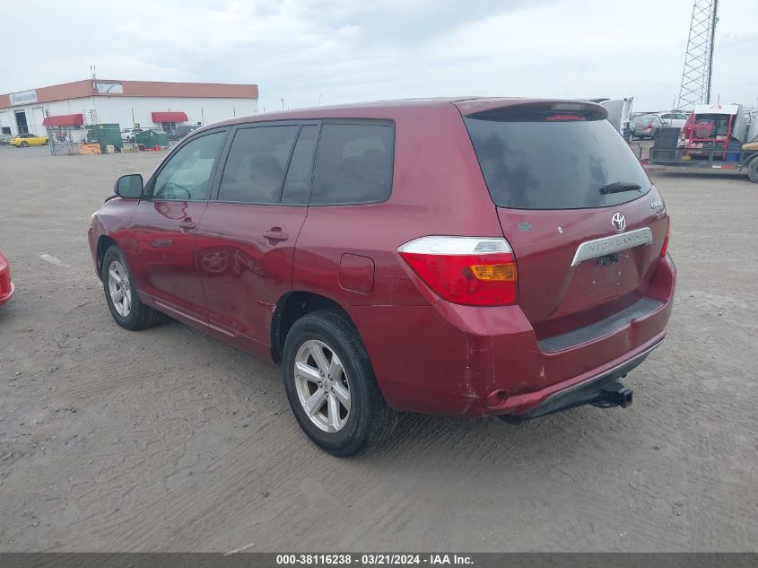 2010 Toyota Highlander Base V6 VIN: 5TDZK3EH4AS007629 Lot: 38116238