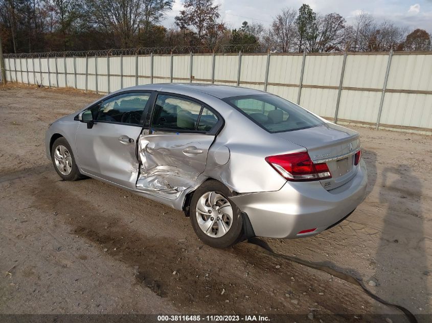 2015 Honda Civic Lx VIN: 19XFB2F5XFE117068 Lot: 38116485