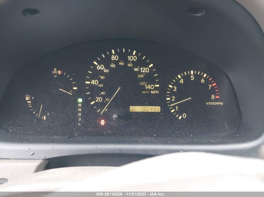 2000 Lexus Rx 300 VIN: JT6GF10U4Y0069721 Lot: 38116526