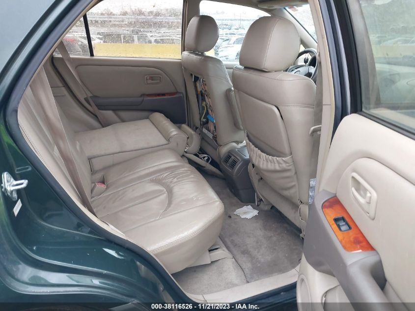 2000 Lexus Rx 300 VIN: JT6GF10U4Y0069721 Lot: 38116526