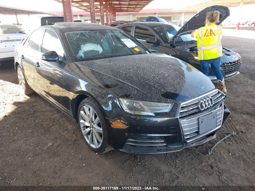 2017 Audi A4 2.0T Premium VIN: WAUGNAF49HN000834 Lot: 40177522