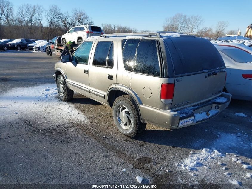 2001 Chevrolet Blazer Lt VIN: 1GNDT13W21K239979 Lot: 38117612