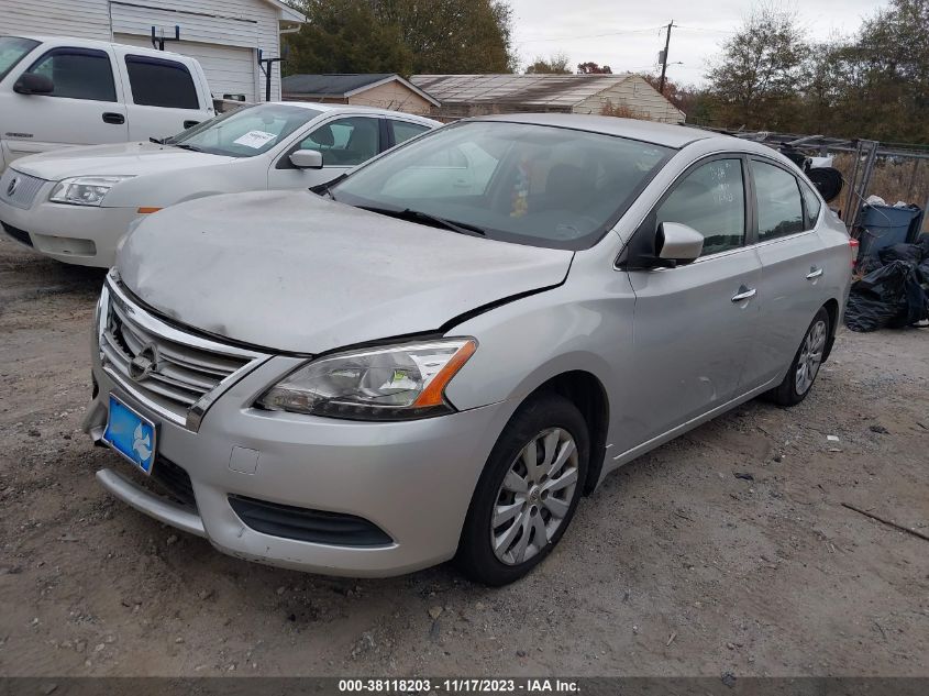 2014 Nissan Sentra Sv VIN: 3N1AB7AP7EY233957 Lot: 38118203