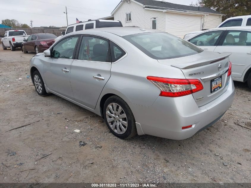 2014 Nissan Sentra Sv VIN: 3N1AB7AP7EY233957 Lot: 38118203