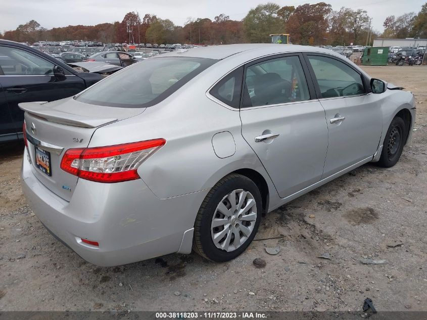 2014 Nissan Sentra Sv VIN: 3N1AB7AP7EY233957 Lot: 38118203