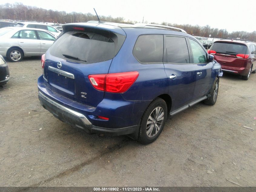 2017 Nissan Pathfinder Sl VIN: 5N1DR2MM8HC619872 Lot: 38118902