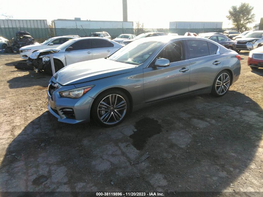 2014 Infiniti Q50 Hybrid Sport VIN: JN1AV7AR0EM702446 Lot: 38119896