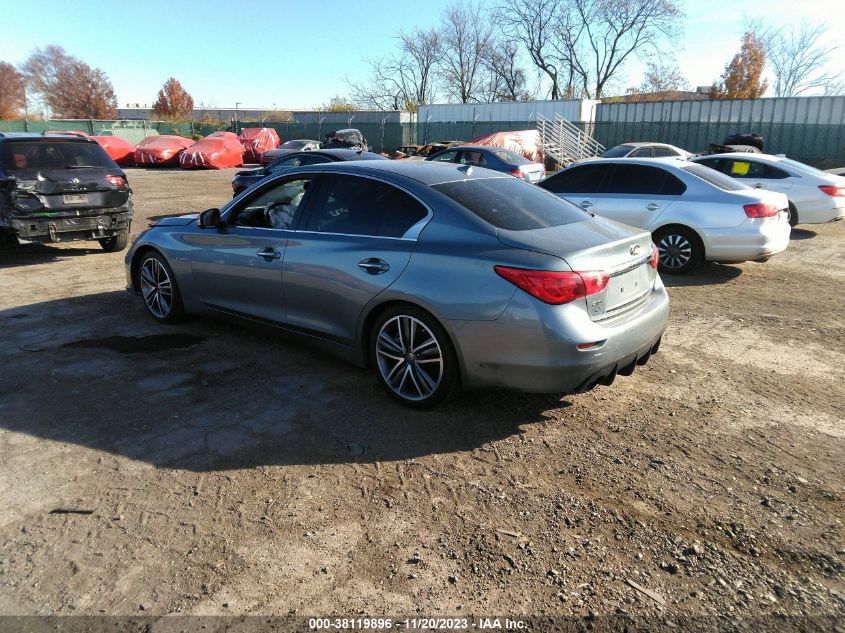 2014 Infiniti Q50 Hybrid Sport VIN: JN1AV7AR0EM702446 Lot: 38119896