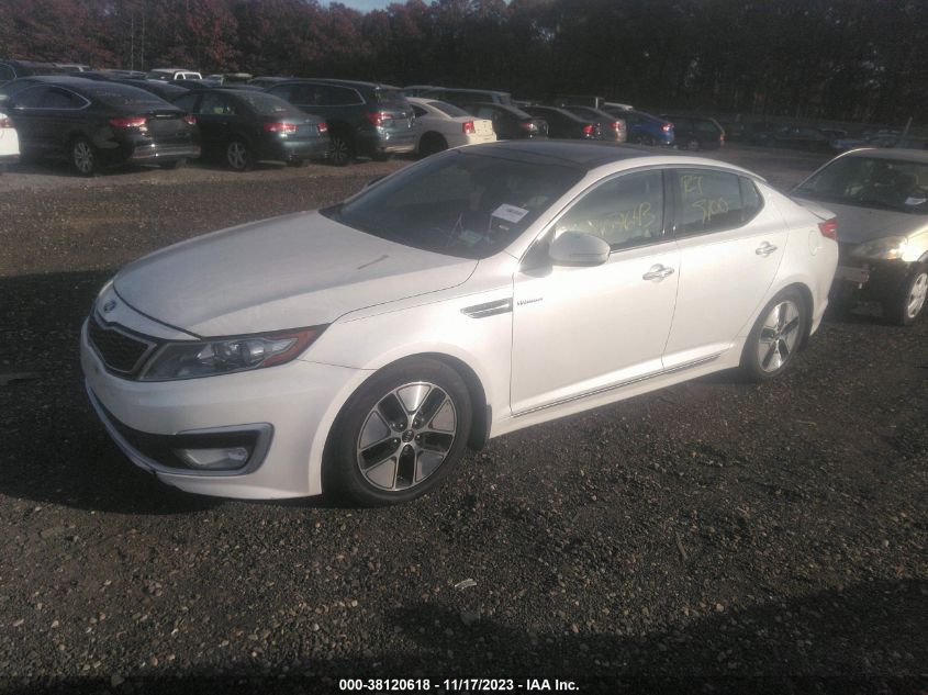 2013 Kia Optima Hybrid Ex VIN: KNAGM4AD5D5048692 Lot: 38120618