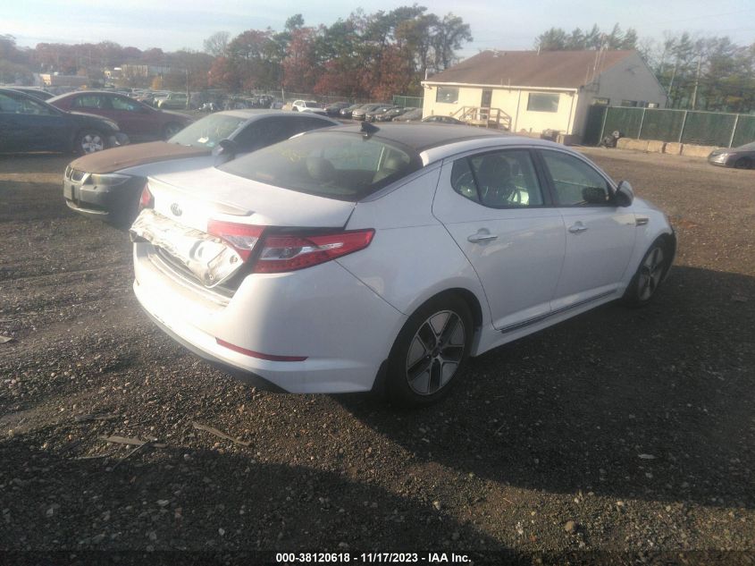 2013 Kia Optima Hybrid Ex VIN: KNAGM4AD5D5048692 Lot: 38120618